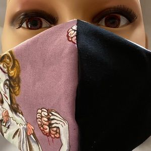 Face masks 3 layered cotton zombie inspired *new
